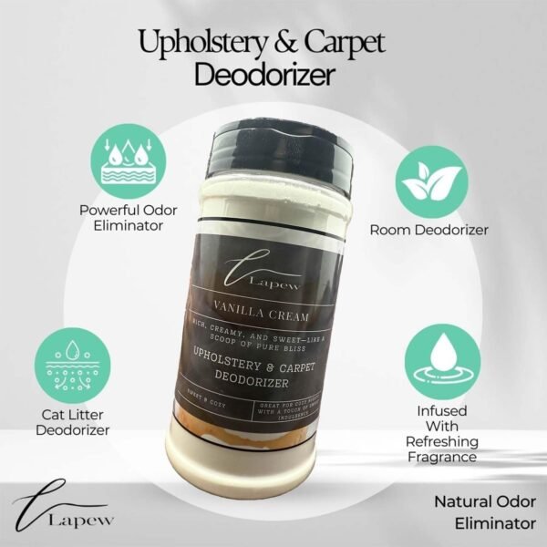 61EsSziOkFL._AC_SL1500_ Vanilla Cream Carpet Deodorizer Powder Review Lapew's Odor Eliminator for Home Use