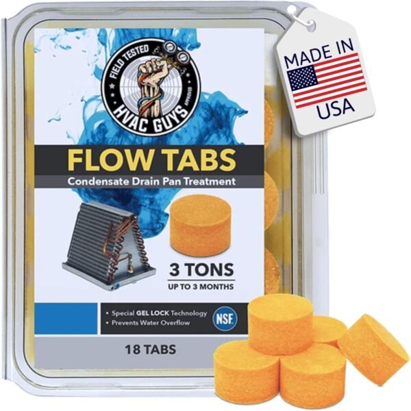 71sCJWaUL._AC_SL1500_ Comprehensive review of HVAC Guys Flow Tabs Gel Lock Technology for drain pan maintenance